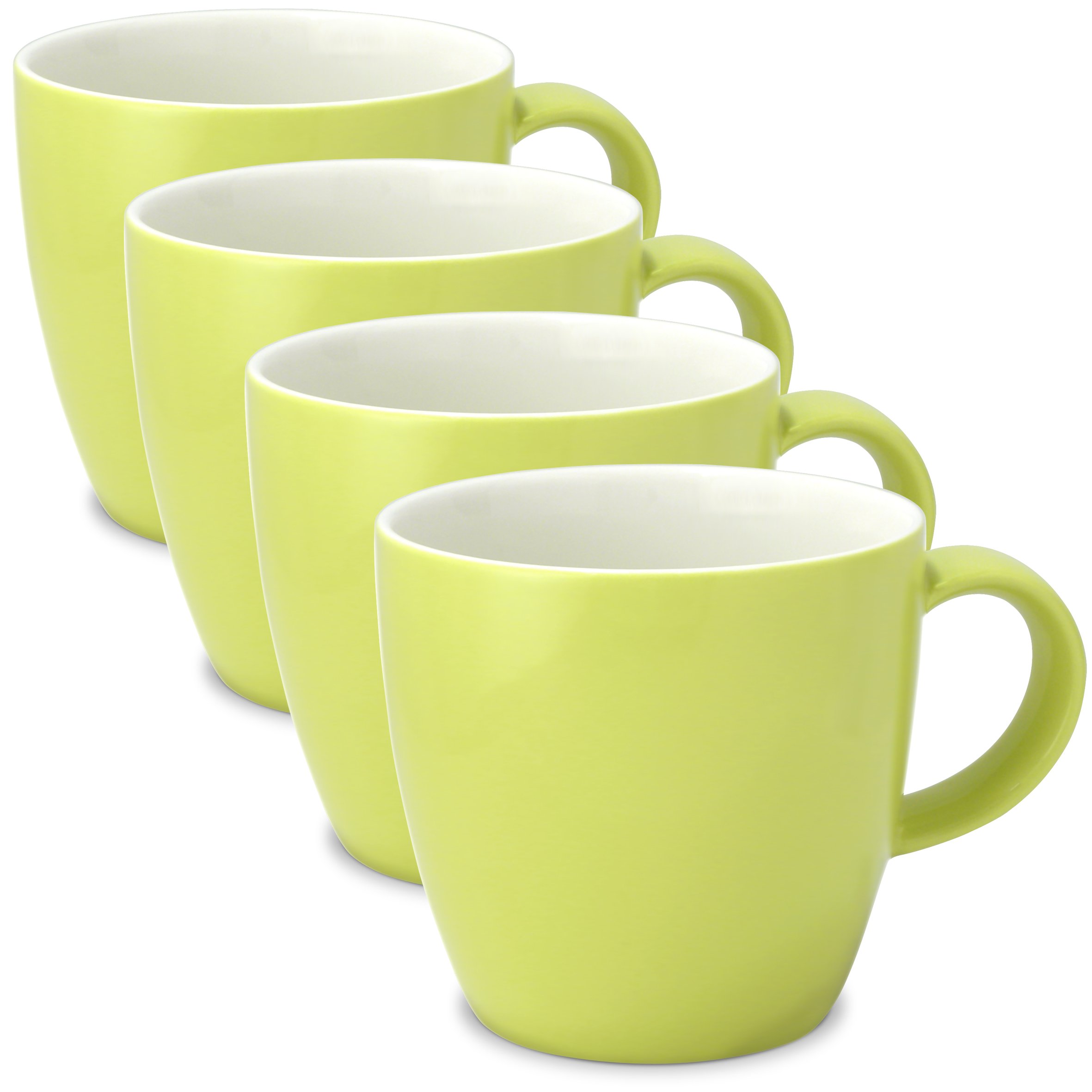 Amazon.com | FORLIFE Uni Tea/Coffee Cup with Handle (Set of 4), 11