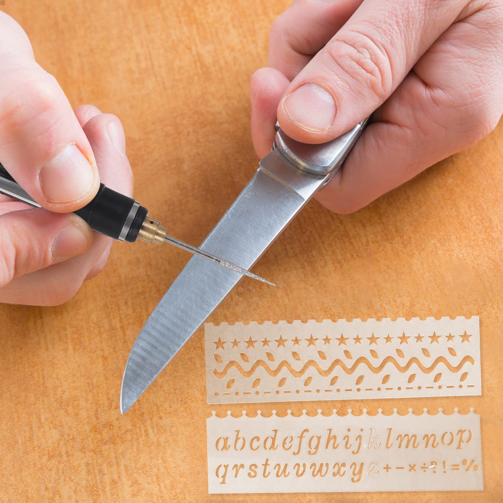 KALLORY Mini Electric Grinder Charging 3-Gear Variable Speed Engraving Pen for DIY Projects