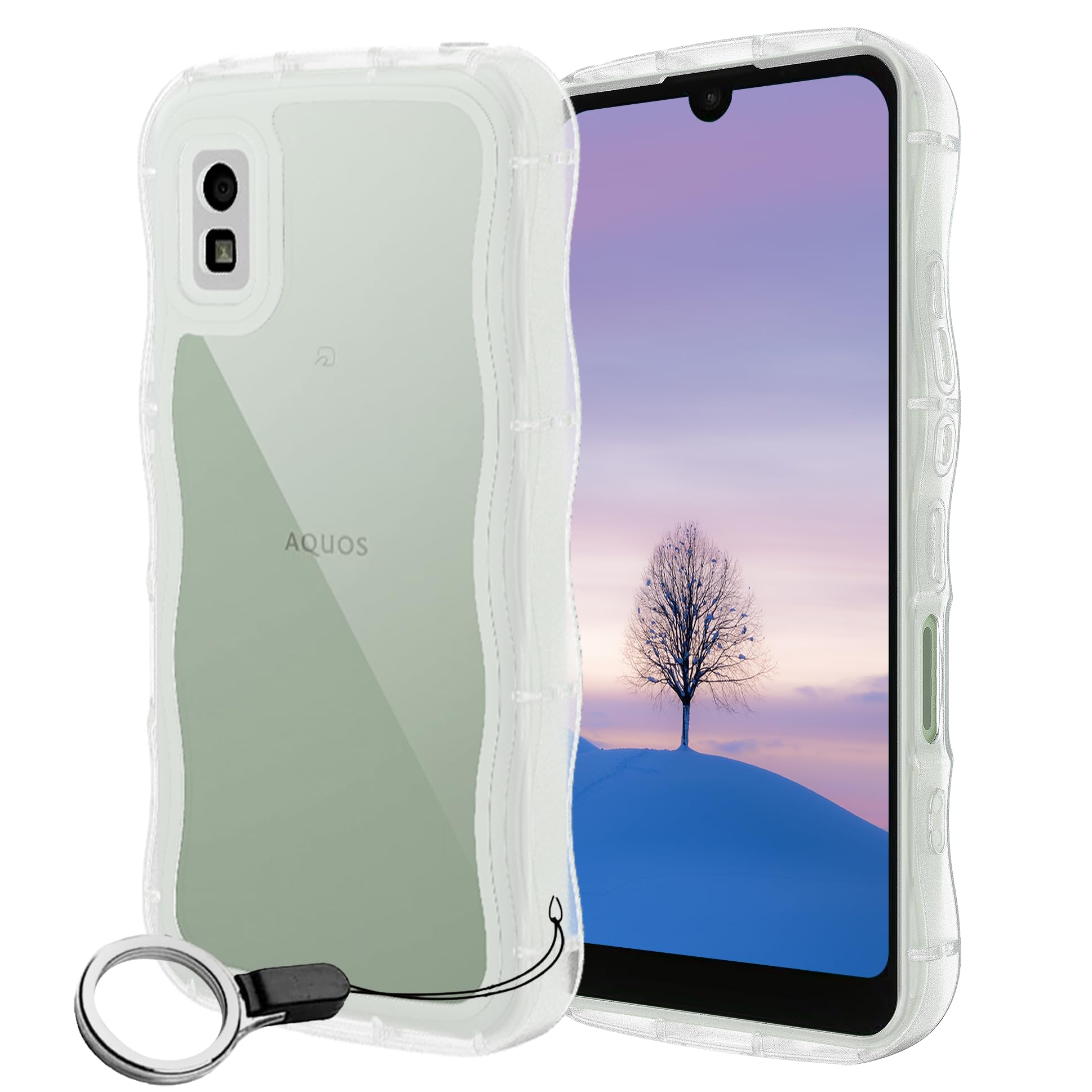 Amazon.co.jp: AQUOS wish wish2 ケース クリア ウェーブ SH-51C SHG06