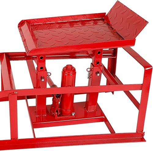 Miniatura 7 de Rampas hidráulicas para coche de capacidad 5T  11000lbs para vehículos, camiones, garaje, rampas de servicio de elevación, 1 paquete