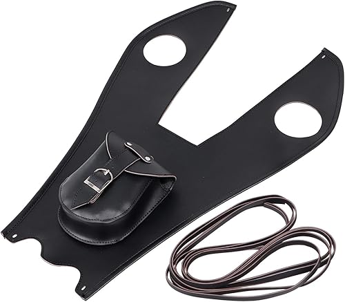 Funda de cuero para tanque de gasolina para motocicleta con bolsa para Harley Heritage Softail Fatboy Classic FLSTC