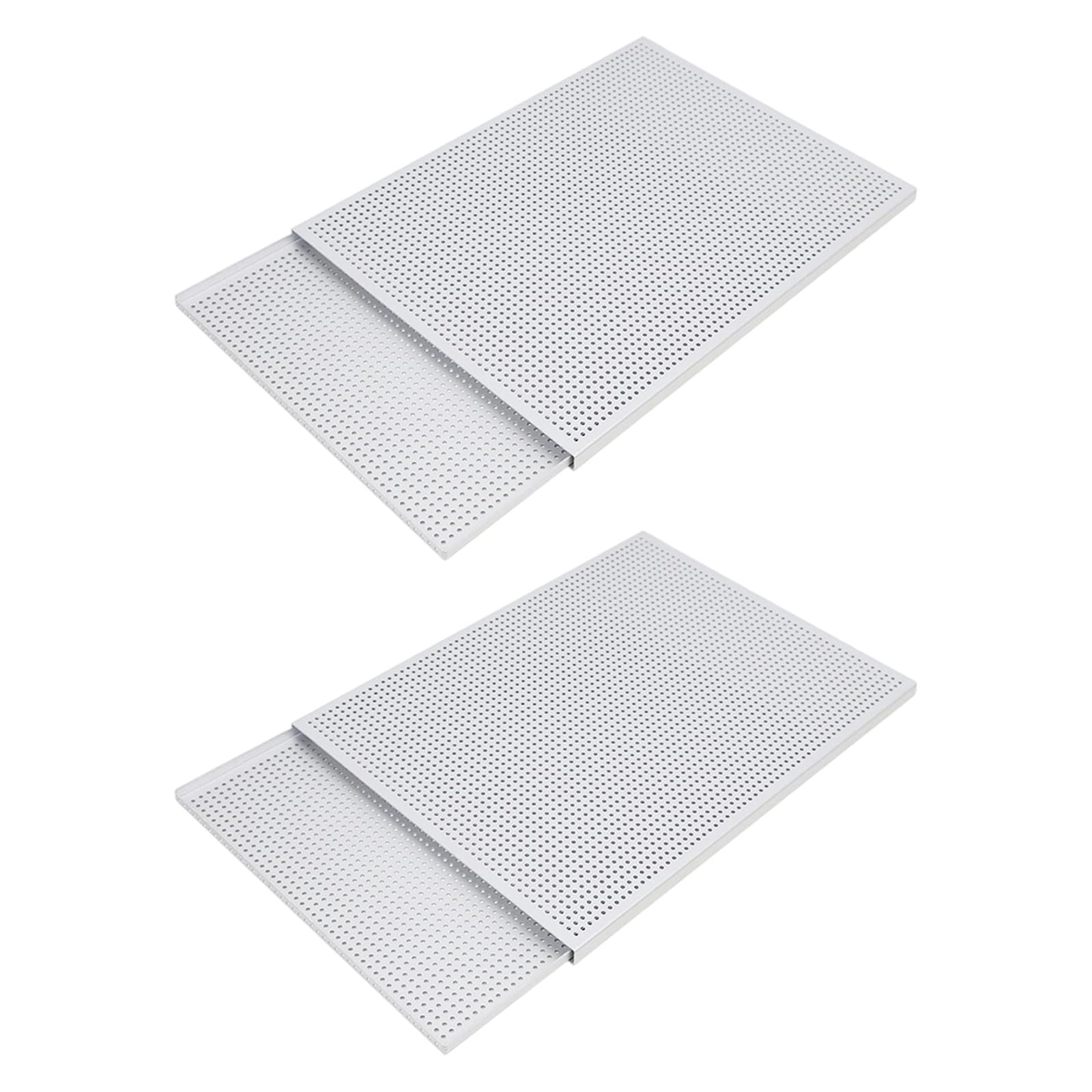 Juego de 2 bandejas de horno de aluminio anodizado, 35 x 25 cm, antiadherentes, robustas para hornear, bandeja para hornear croissant, de aluminio anodizado
