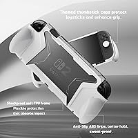 Vista 7 de PlayVital for Switch 2 Beyond-Grip Dockable Case, Interchangeable FPS/Omni Ergonomic Grips + Military-Grade Drop Protective Cover + 2 Joystick Caps