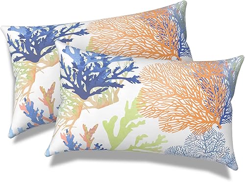 Melody Elephant Paquete de 2 fundas de almohada lumbar para exteriores, para todo tipo de clima, 12 x 20 pulgadas, fundas para decoración de sofá y Melody Elephant Paquete de 2 fundas de almohada lumbar para exteriores, para todo tipo de clima, 12 x 20 pulgadas, fundas para decoración de sofá y