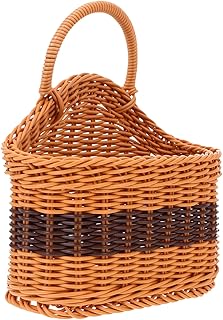 1pc Woven Basket Home Woven Flower Basket Clouds for Ceiling Trash Can Para De Mujer Interior Rattan Plant Hanger Basket Counter Decor Kitchen Utensils Pp Storage Basket