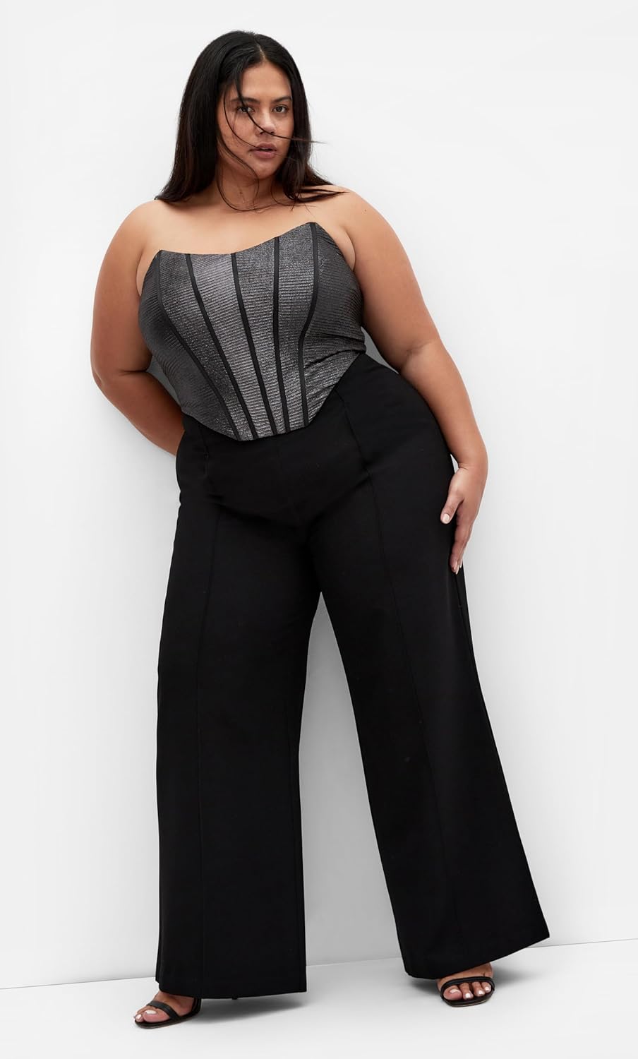 City Chic Women's Plus Size Corset - Amaya Shine - Image 3