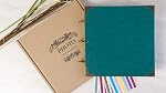 12 x 12 Couverture rigide en cuir de pouce 80 Pages DIY Album de Photo de Scrapbook Papier Blanc Artisanat Mariage Anniversaire Famille Album de photo de Scrappbook (Blue, 12 x 12 De pouce)