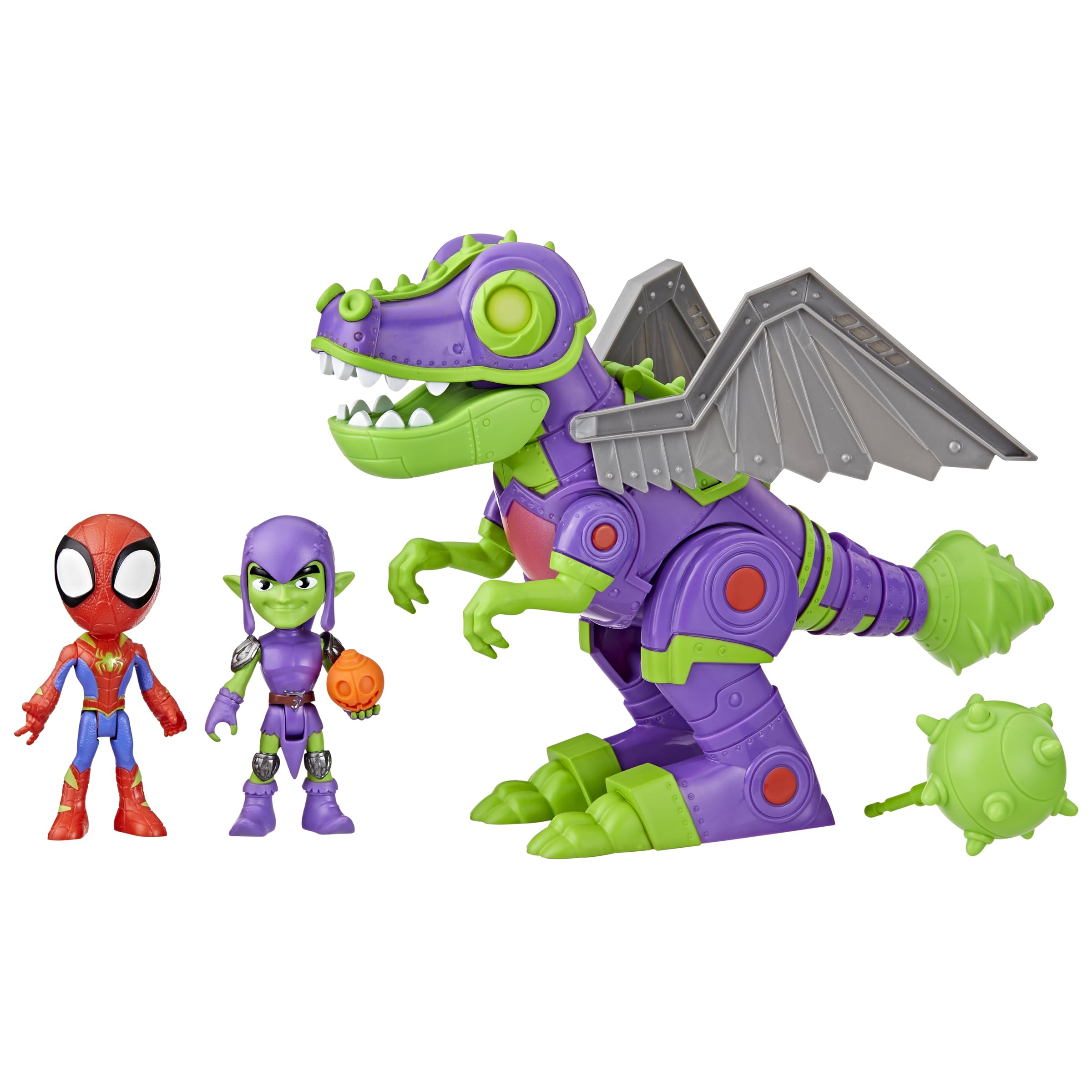 MARVEL Spidey and His Amazing Friends - Duendesaurus Mech Pack - Action Figure Set