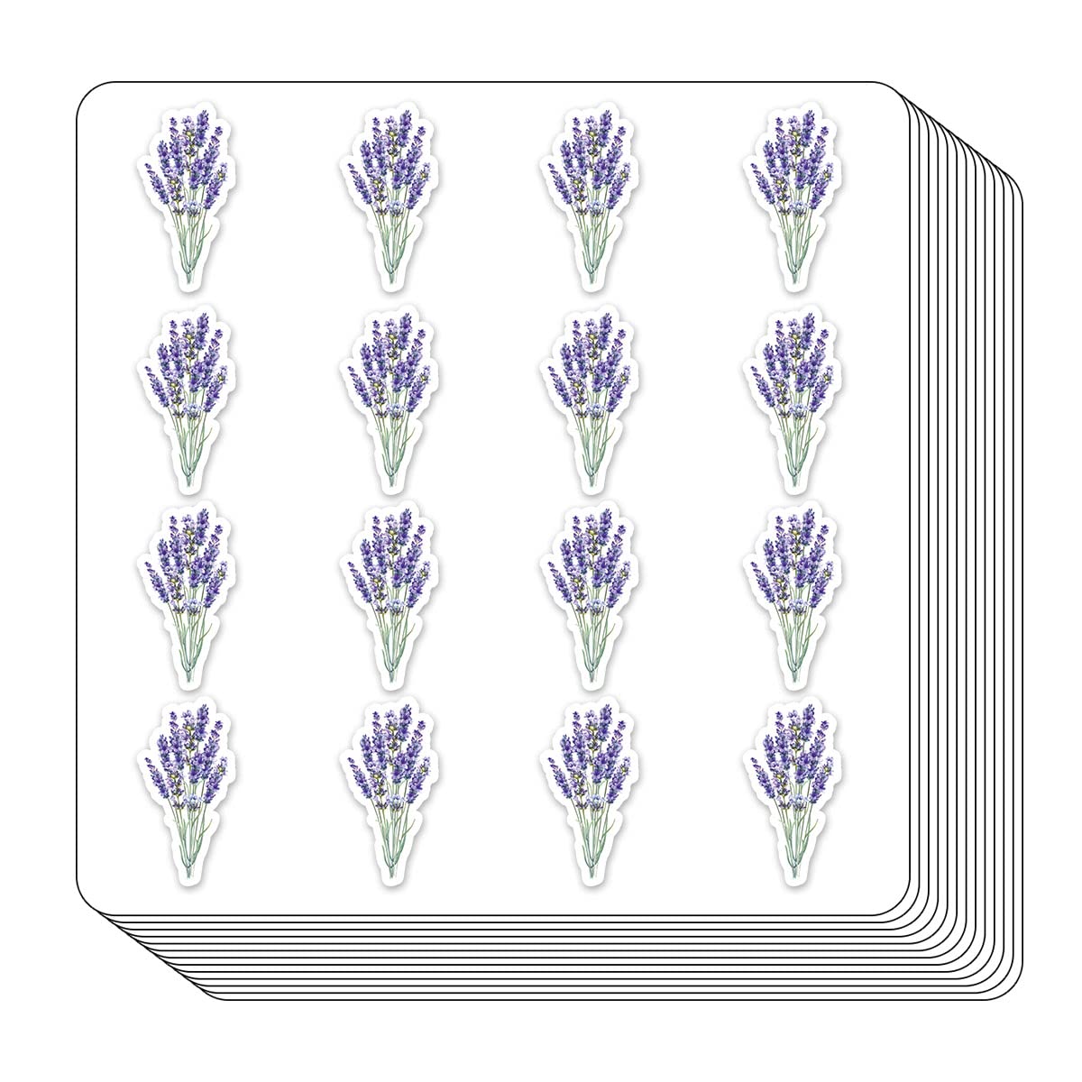 Lavender Planner Stickers, 0.5in Scrapbooking Kids DIY Calendar Crafting 208-Pack