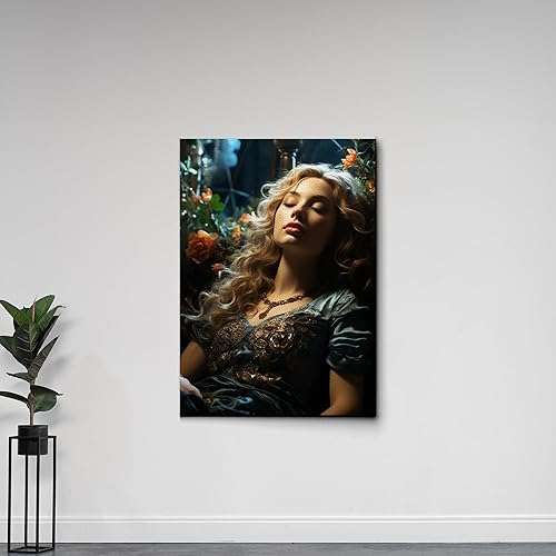 Miniatura 3 de Yoga Wall Art, Canvas Prints Yoga Meditation Studio Room Decorations Tie Dye Hippie Psychedelic Poster with Frame Meditating Peace Wall Art Hanging