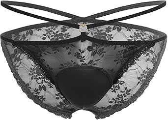 BaronHong Camel Toe Gaff Panty Shaping Brief voor heren, crossdresser travestite, zwart, M