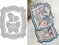 Vista 15 de DzIxY Hermosas flores con borde de encaje de corte de metal para kit de fabricación de tarjetas, juegos de troqueles de papel en relieve, plantillas