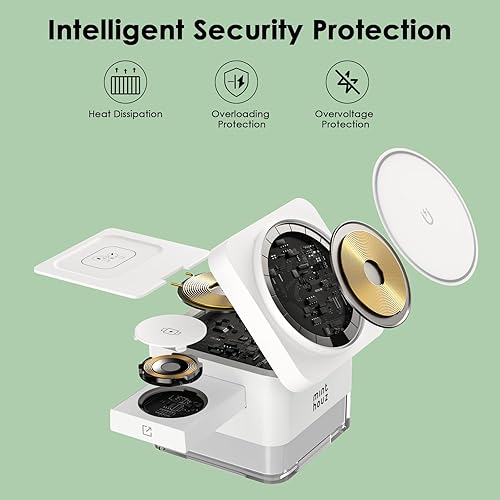 Miniatura 7 de Estación de carga plegable 3 en 1 de Apple para iPhone, cargador inalámbrico para iPhone 17 Air 16 15 14 13 12 Pro Max Plus, almohadilla de carga