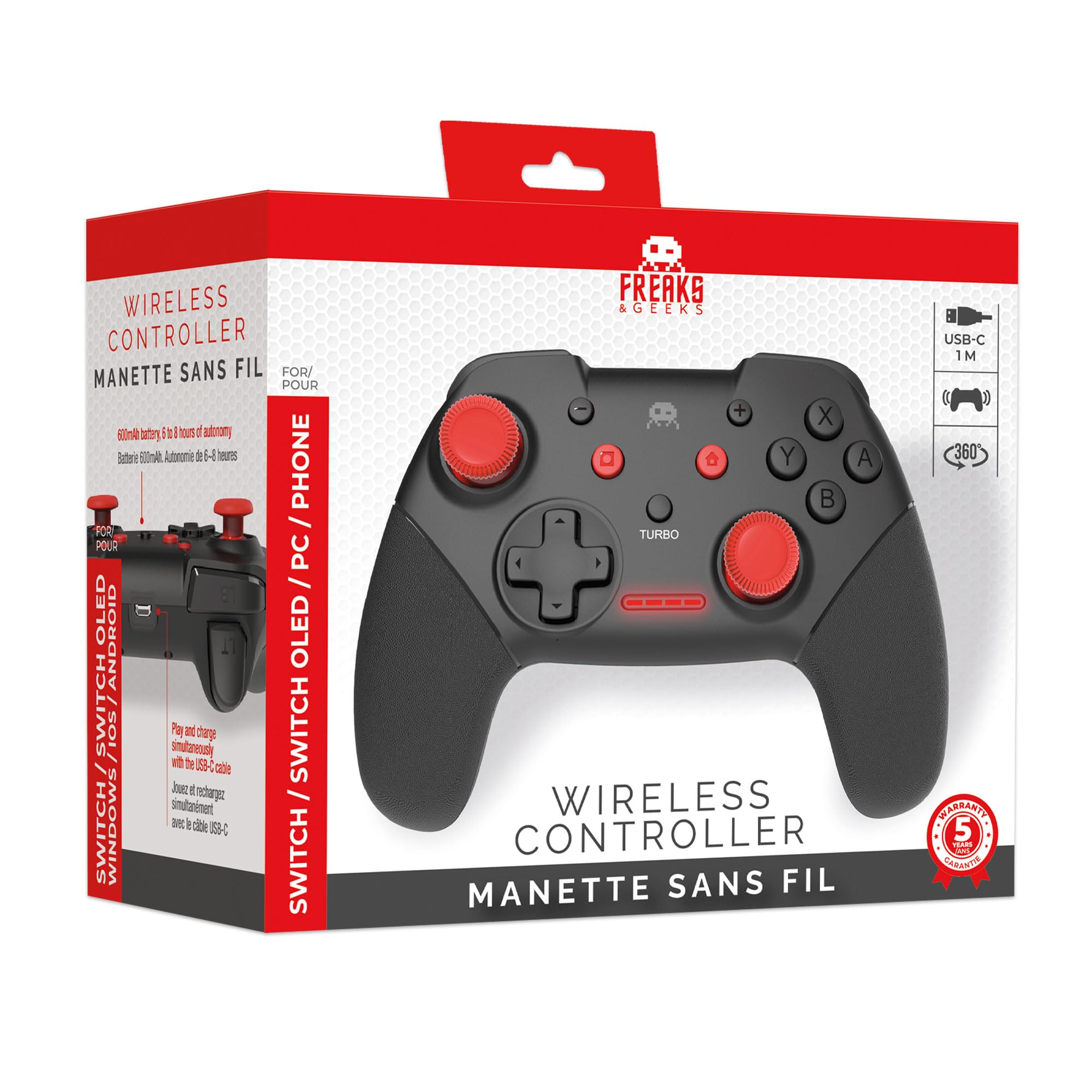 Freaks and Geeks Bluetooth Controller For Nintendo Switch/PC