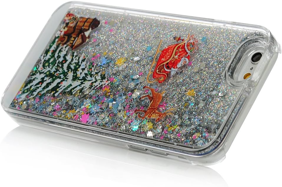 SUPWALL Compatible with iPhone 6 Case, iPhone 6S Case Glitter Liquid Defender TPU Shockproof Bumper Protective Silicone Case Floating Bling Sparkle Quicksand for iPhone 6 6S 4.7 inch (Multi-Colored)