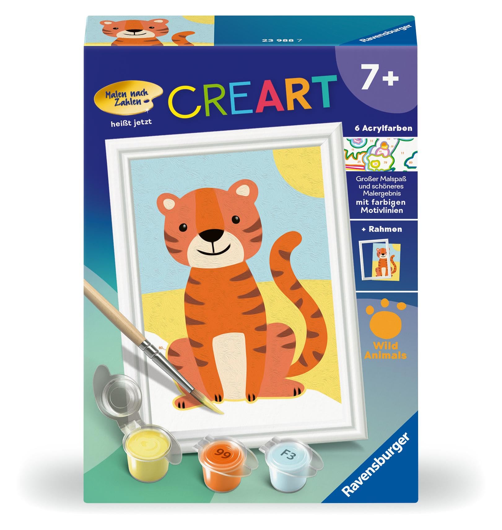 Ravensburger - CreArt Serie E: Cani Retriever, Kit per Dipingere con i Numeri, Contiene una Ravensburger - CreArt Serie E: Cani Retriever, Kit per Dipingere con i Numeri, Contiene una