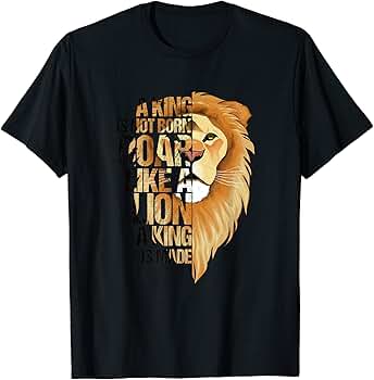 Amazon.com: Lion lion head with saying King is not born King