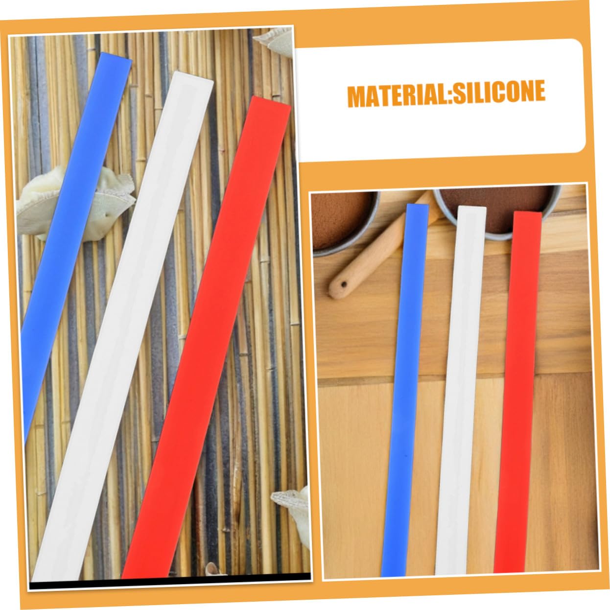 Rodillo de Masa 6 Guías de Silicona para Grosor Preciso