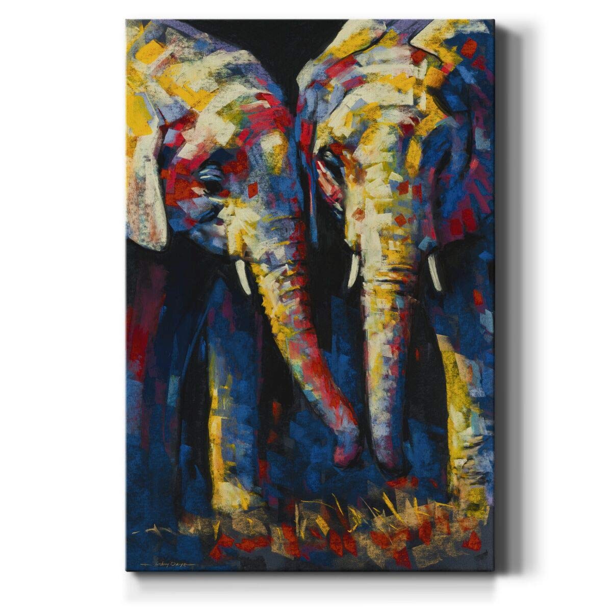 Renditions Gallery Pair of Elephants Canvas Art