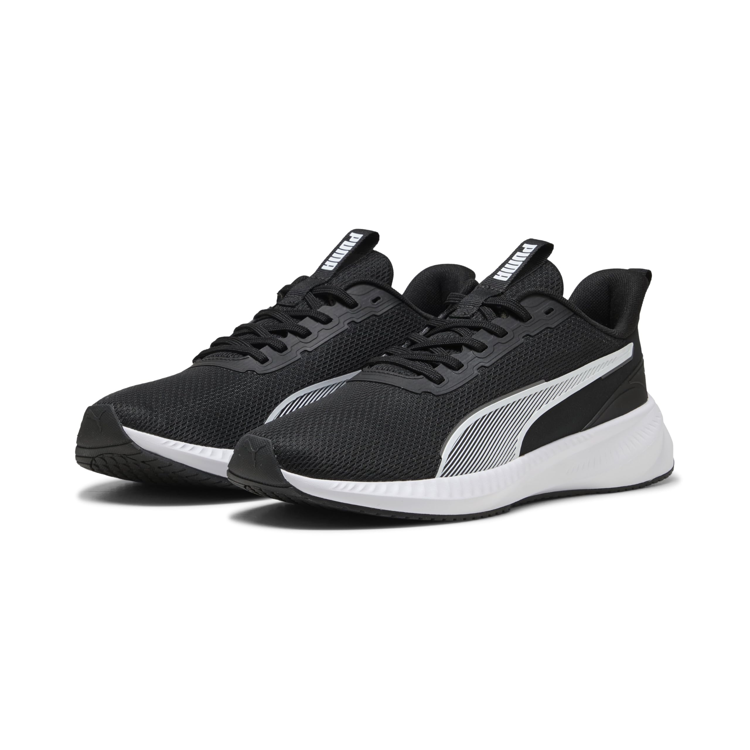 PUMA Flyer Lite 3 Unisex Adult Road Jogging Shoes, Black White, 35.5 EU