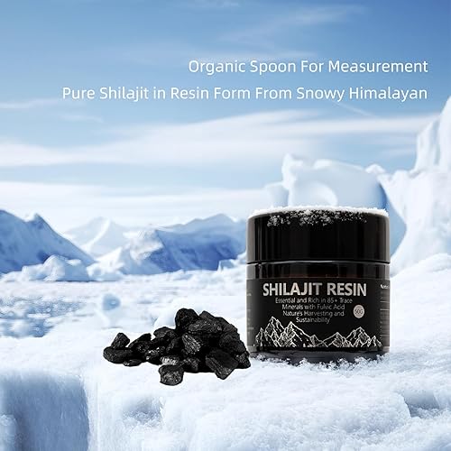 Miniatura 6 de Resina Shilajit orgánica pura del Himalaya de 600 mg  Shilajit de máxima potencia para hombres y mujeres con más de 85 minerales traza y ácido