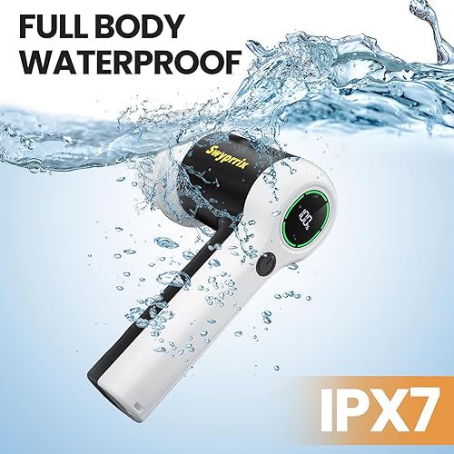 Miniatura 6 de Cepillo eléctrico de limpieza de baño, limpiador giratorio inalámbrico, resistente al agua, IPX7 con 6 cabezales de cepillo reemplazables para