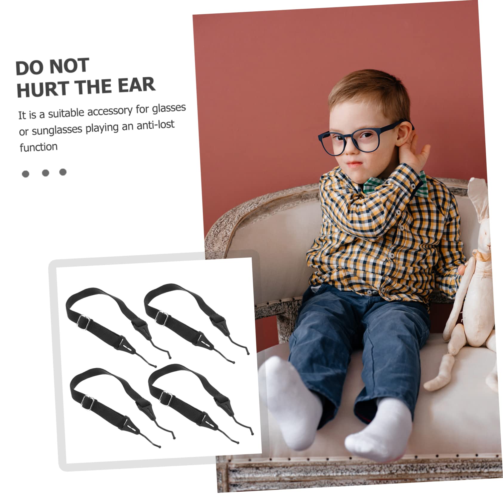 jojofuny Lot De 5 Sangles Élastiques Pour Lunettes De Soleil Réglables Antidérapantes Confortables 4 Pièces X 5