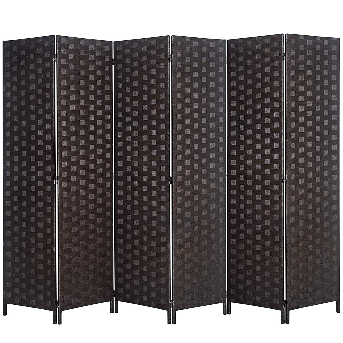 Rose Home Fashion 6 ft.Tall 16in Wide Room Dividers,Double Side Woven