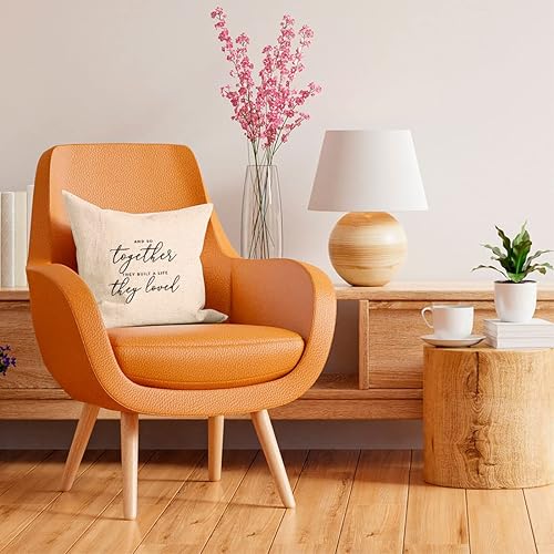 Miniatura 9 de Andaz Press Fundas de almohada decorativas con texto en inglés "I Like Her Butt I Like His Bear", regalo para bodas, parejas, aniversario,