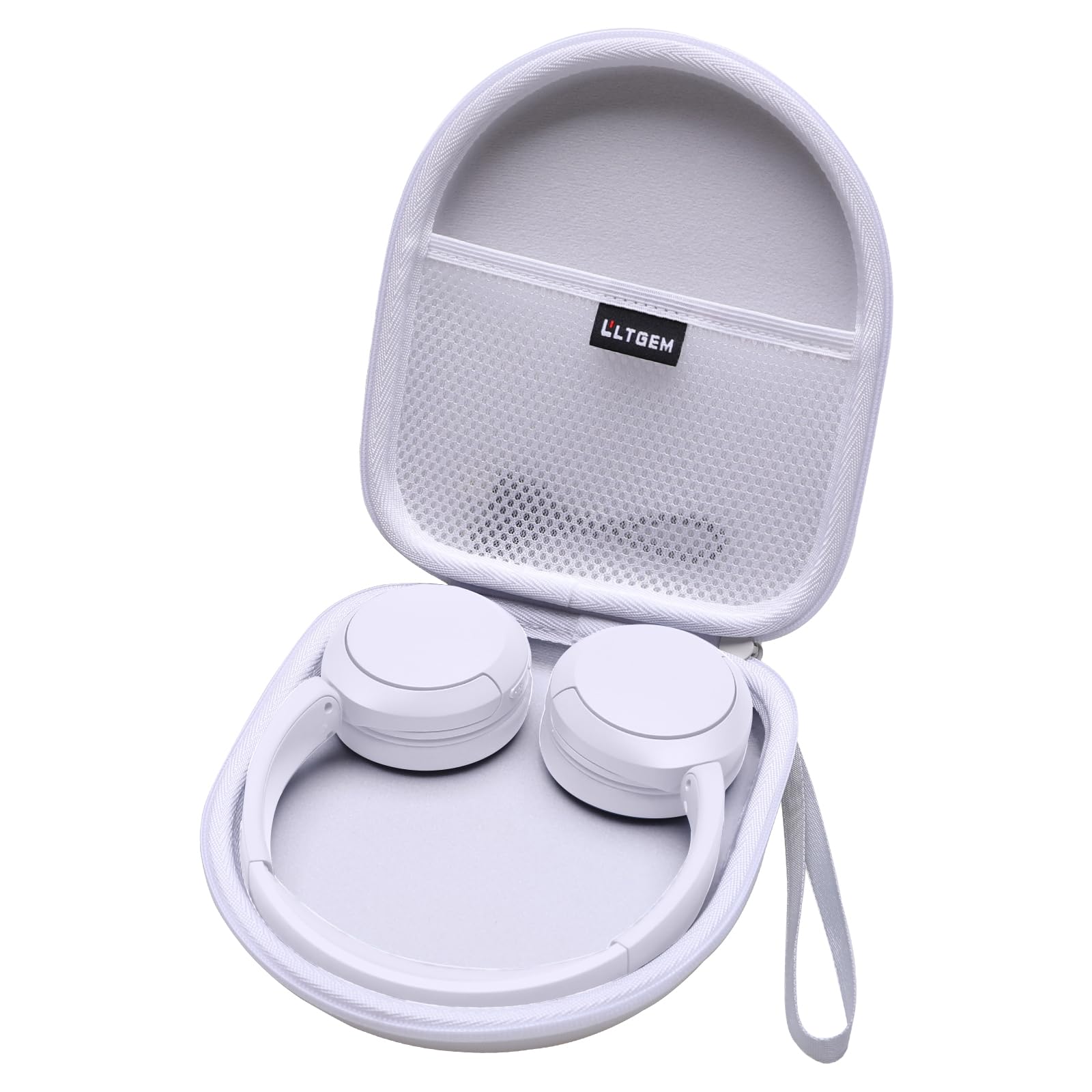 LTGEM Case Compatible with Sony WH-CH520 / WH-CH530 Wireless Headphones Bluetooth On-Ear Headset, White