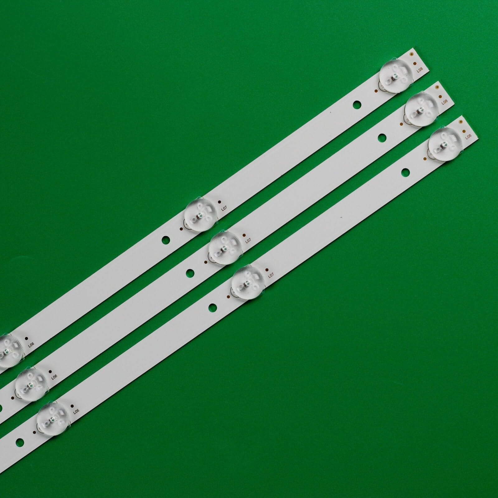 Generico Kit 3 barre LED RETROILLUMINAZIONE compatibili con TV AKAI JS-D-JP43DM-A81EC/B81EC/B82EC E43DM1000 825mm - ricambio premium con biadesivo