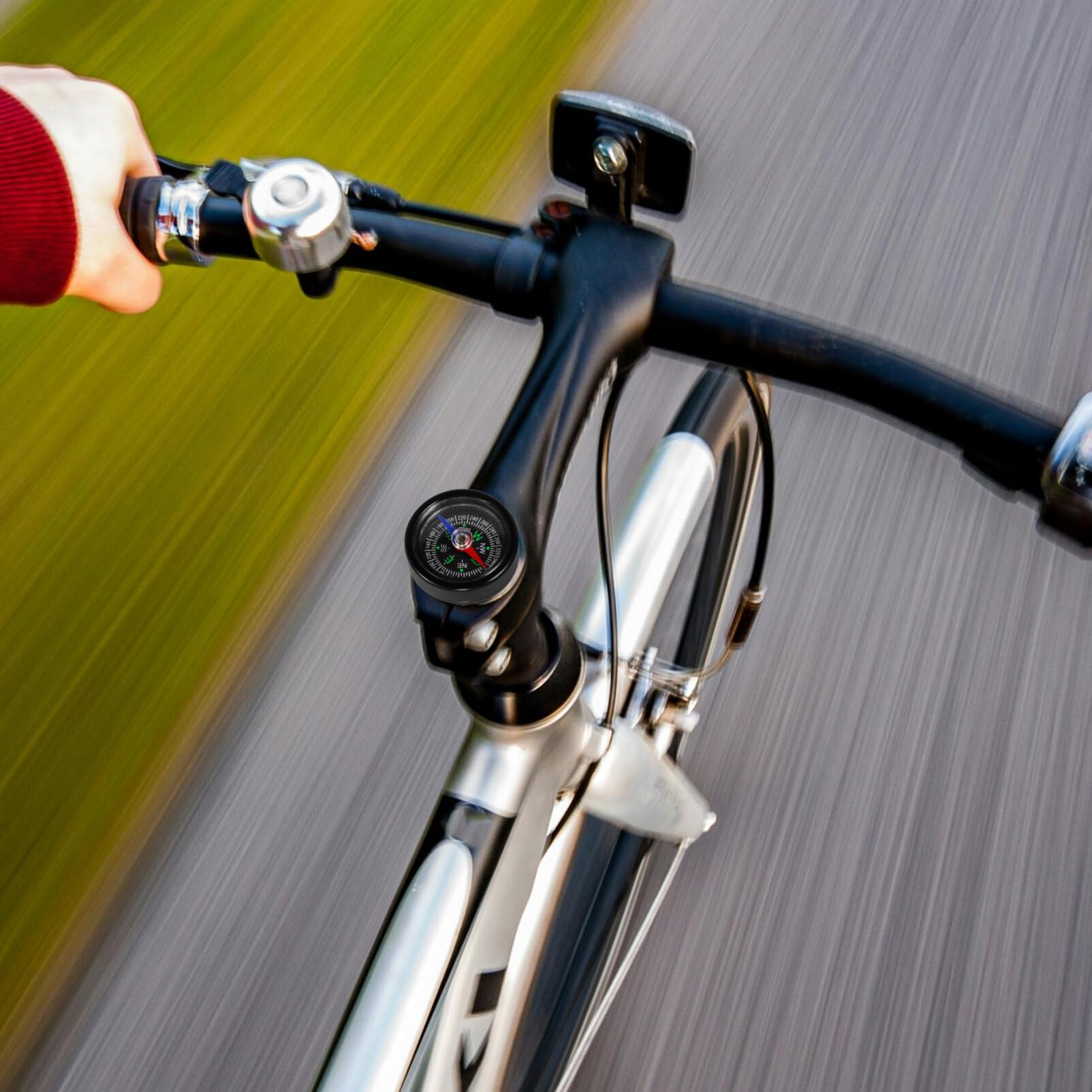 SUPVOX Bike Compass Mountain Bike Compass Handlebar Compass for Bicycle Cycling Motorcycle ATV or Snowmobile Outdoor Accessories