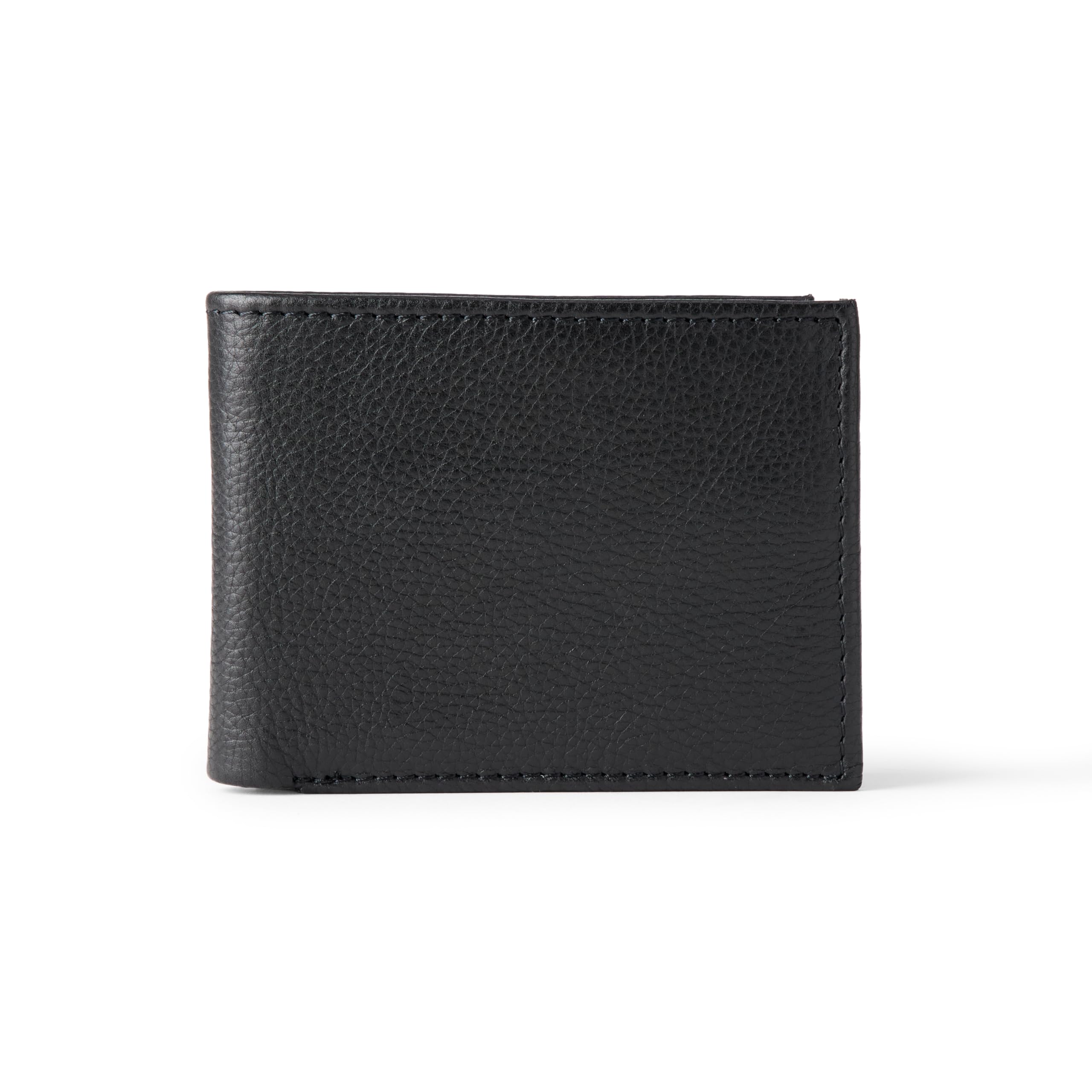 Amazon Essentials Men's Pebbled Full Grain Leather Bifold Wallet