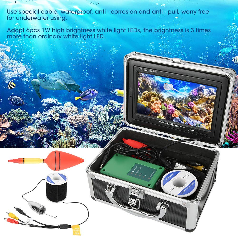 Amazon | 水中カメラ, 480P 6LED 100-240V水中カメラ、釣り