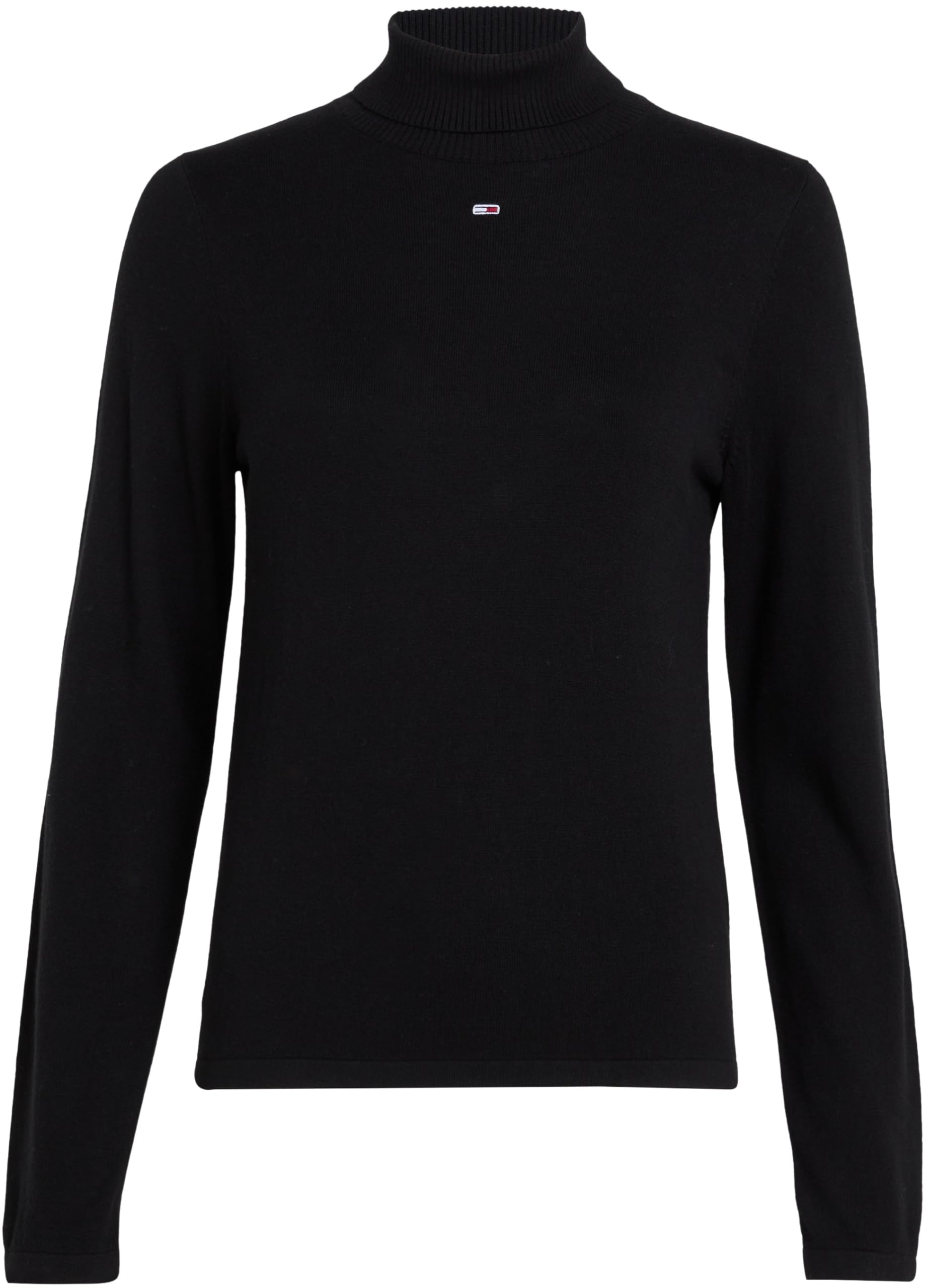 Tommy Jeans Donna Maglietta Maniche Lunghe Essential Collo a Lupetto