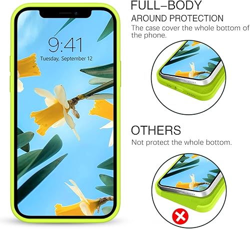 Miniatura 6 de BENTOBEN Funda compatible con iPhone 1212 Pro, silicona suave, goma de gel, forro de microfibra, parte trasera dura, a prueba de golpes, funda