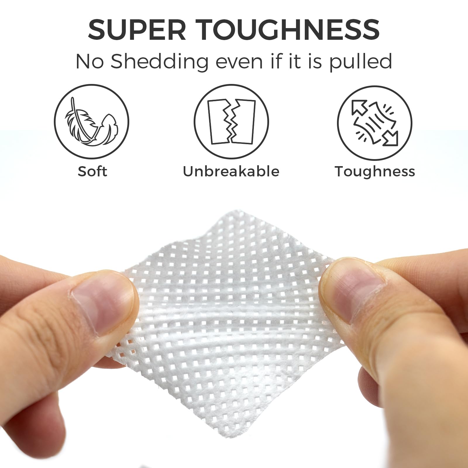 1100 toallitas de uñas sin pelusa con paquete de estuche, almohadillas suaves no tejidas para quitar esmalte de uñas, toallitas sin pelusa para uñas de gel, suministros de arte de uñas de bricolaje 3
