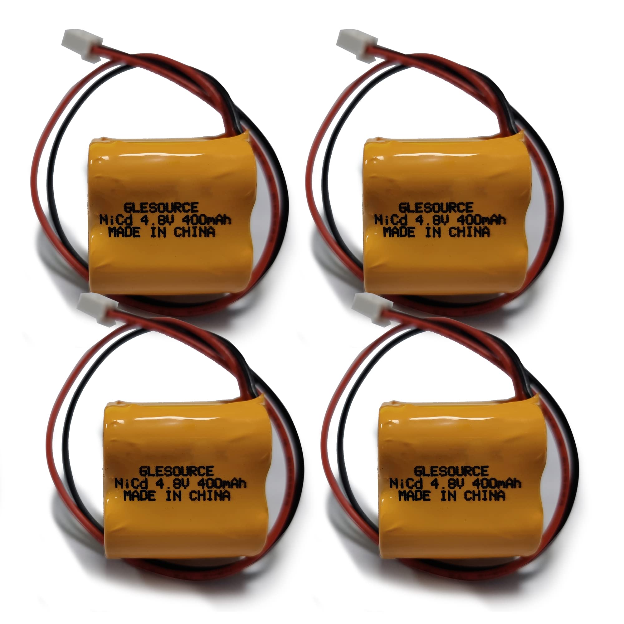(4 Pack) 4.8V Ni-CD Battery Replacement for MK Power MH29673, CUSTOM-196, Dantona BL93NC484, BST D-2/3AA400MAH, OSA162 ANIC1361 Exit Sign Emergency Light