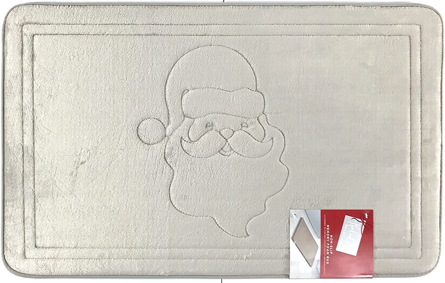 Serafina Home Christmas Memory Foam Bathroom Rug Mat