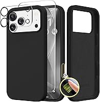Vista 106 de GONEZ Funda de silicona para iPhone 14 Pro Max, compatible con MagSafe, con protector de pantalla + protector de lente de cámara, silicona líquida a
