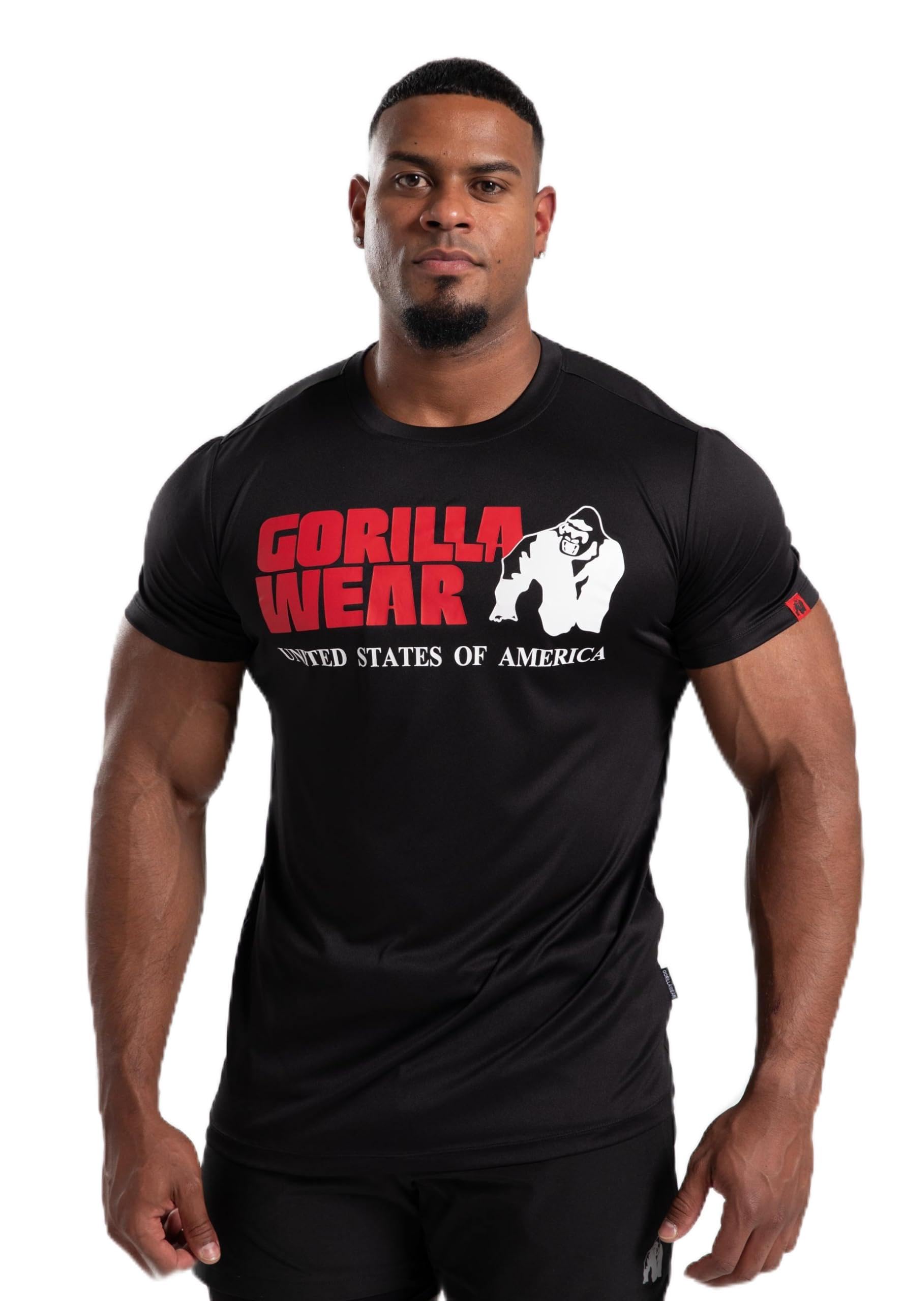 GORILLA WEAR Classic Training T-Shirt - Black, Black, M