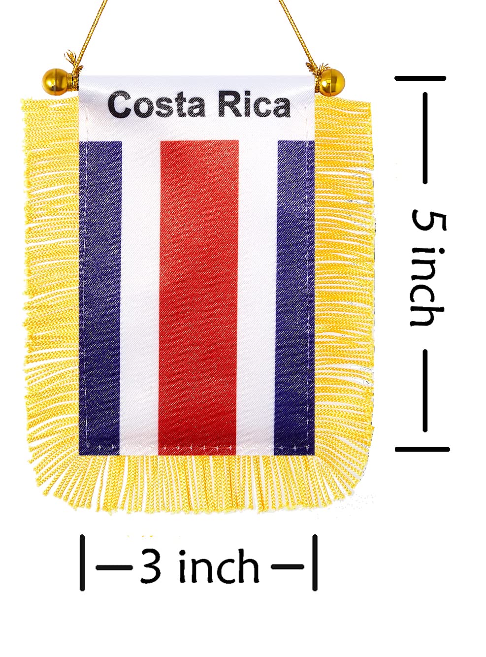 Rotenl 2 Pack Puerto Rico Window Small Mini Hanging Flag, 3 X 5 Inch - View #7