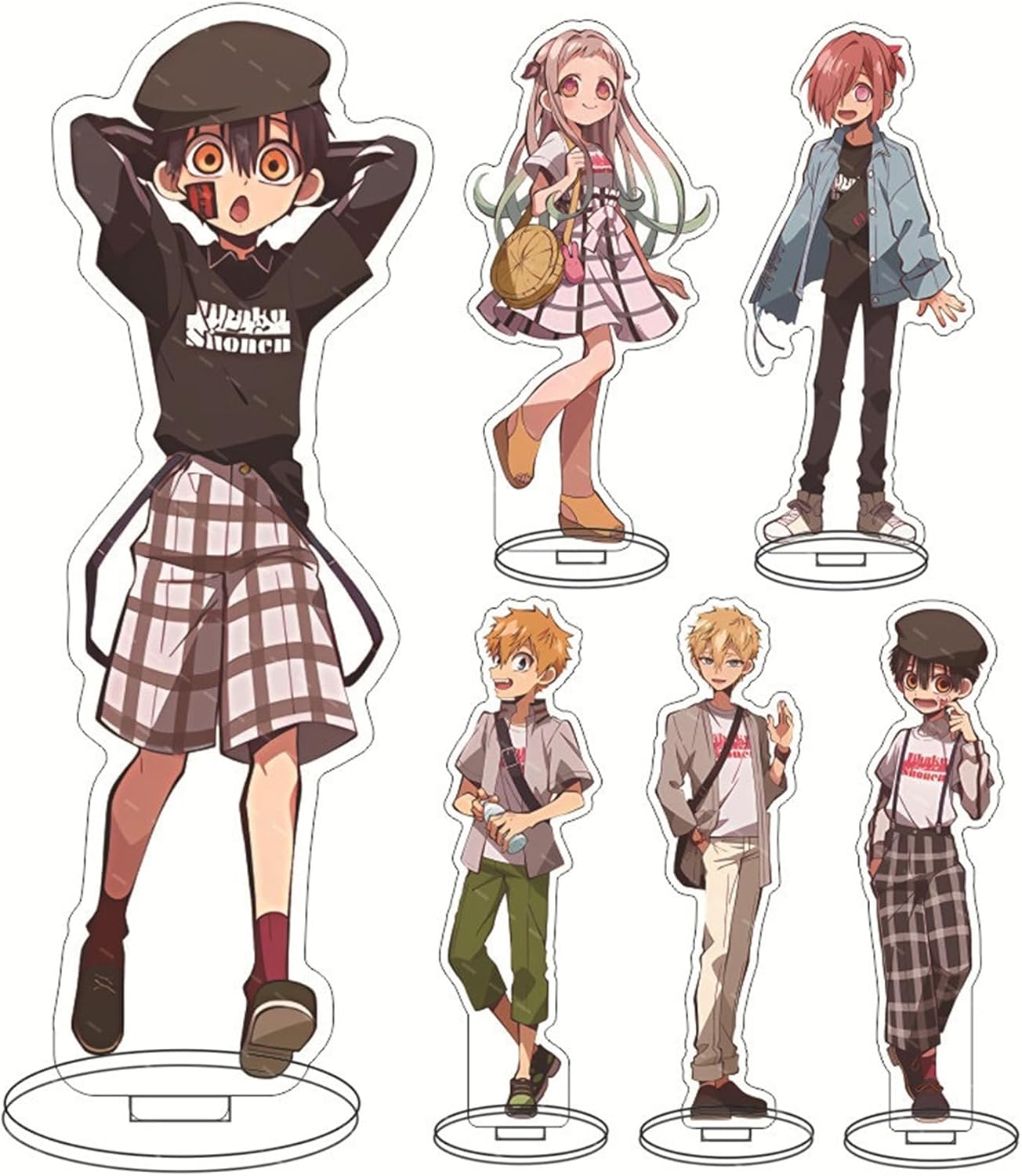 ISaikoy Set of 6 Anime Toilet Bound Hanako Kun Acrylic Stand Figure Desktop Ornament Character Stand