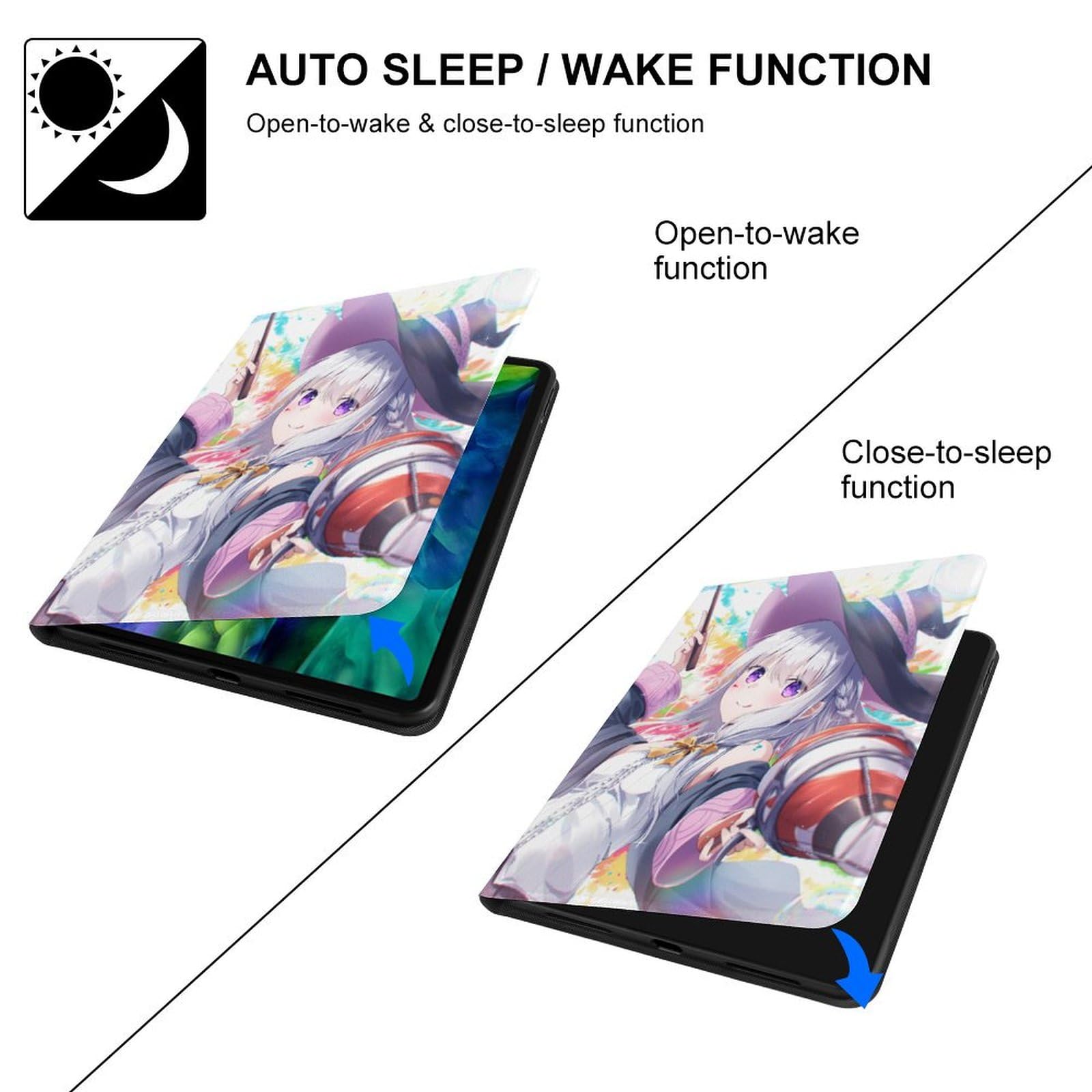 Amazon.co.jp: タブレットケース 魔女の旅々 イレイナ ipad