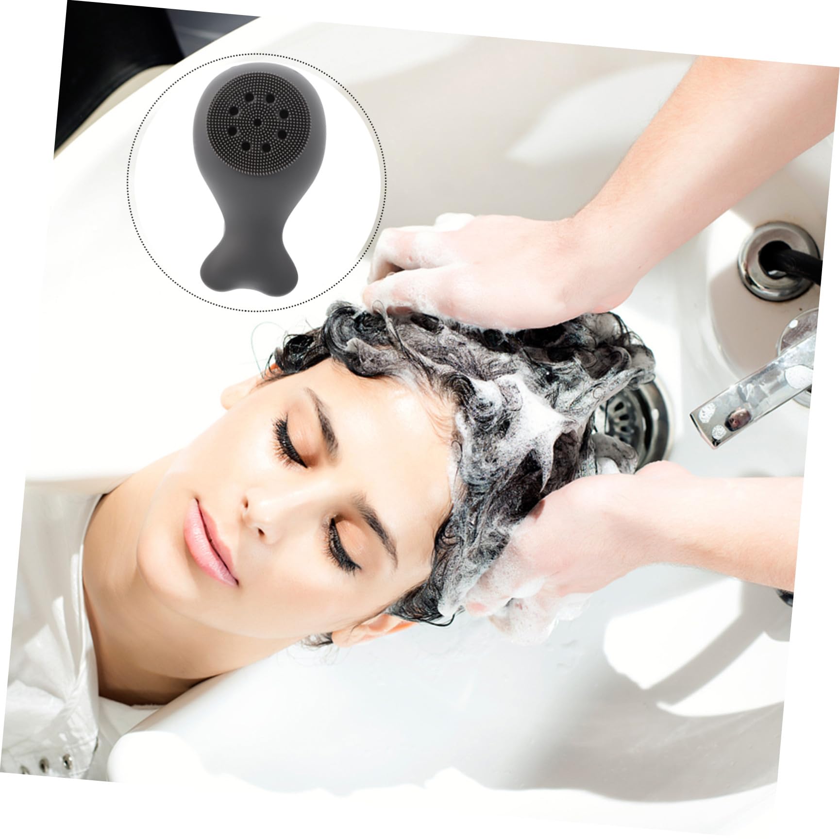 Healeved 3pezzi Spazzola Da Bagno Esfoliante Silicone Perfetta Per Pulizia Profonda Di Schiena e Collo Morbida e Flessibile Facile Da Pulire Per Uso Quotidiano