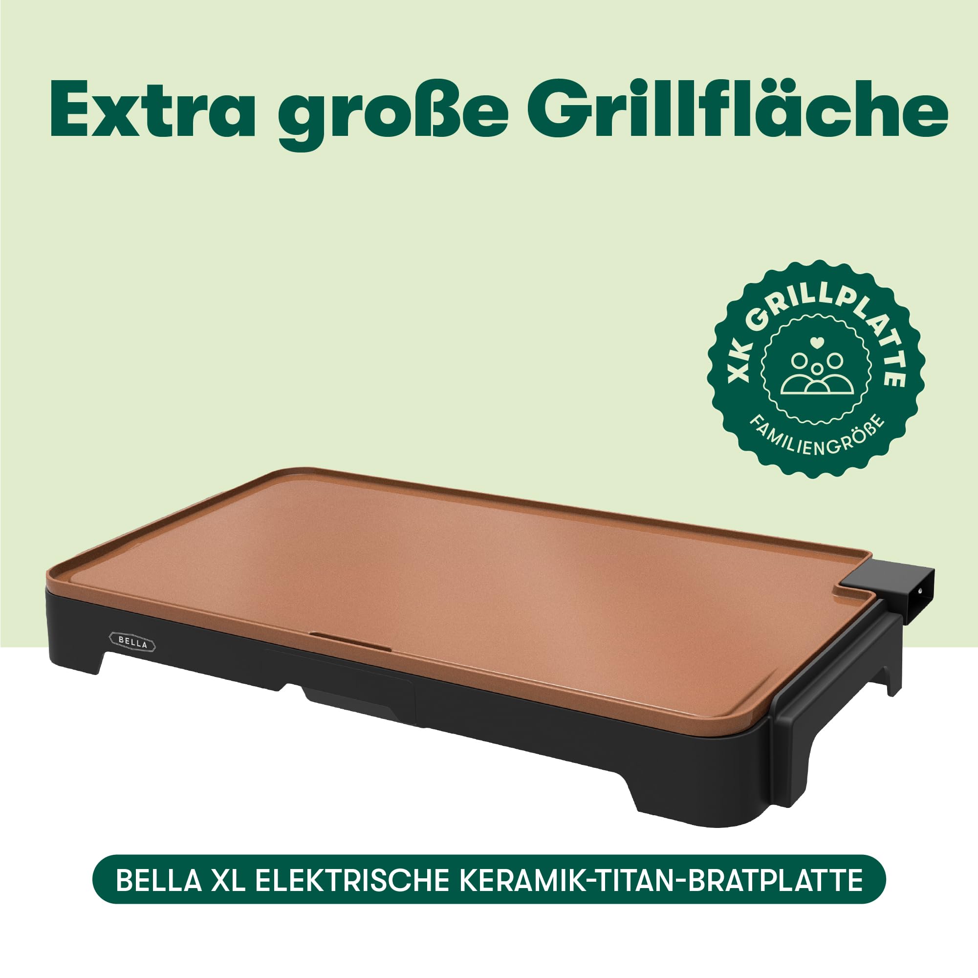 Bella XL Keramik-Titan-Elektrogrillplatte – Bild 2