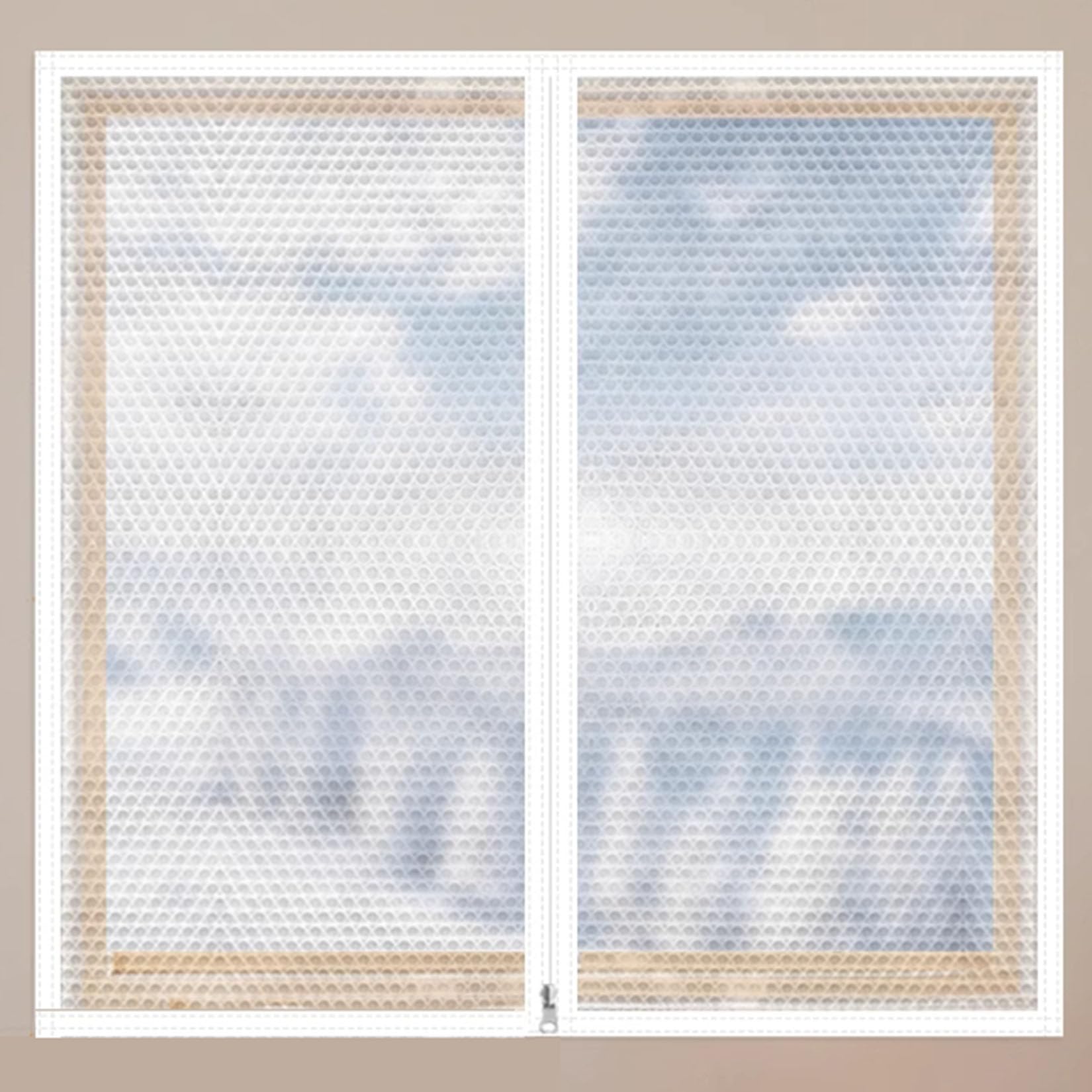 Film isolant autocollant pour fenêtre d'hiver kit translucide thermique