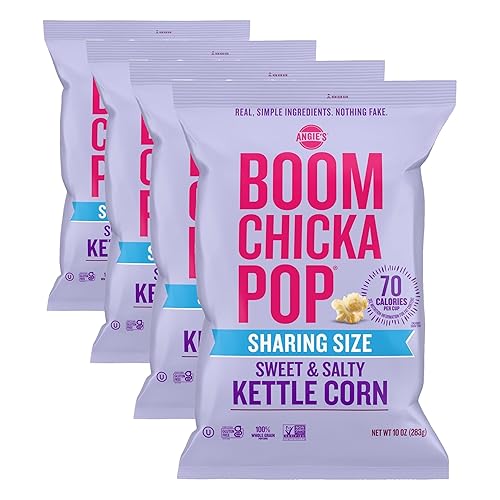 Angie's BOOMCHICKAPOP Sweet and Salty Kettle Corn Popcorn, Gluten Free,