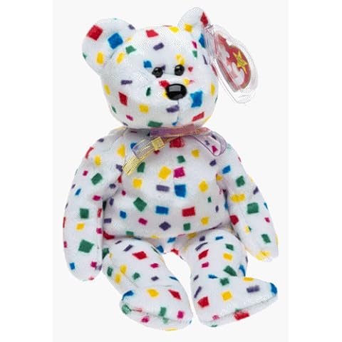Ty 2K the Confetti Bear - Ty Beanie Baby Cover