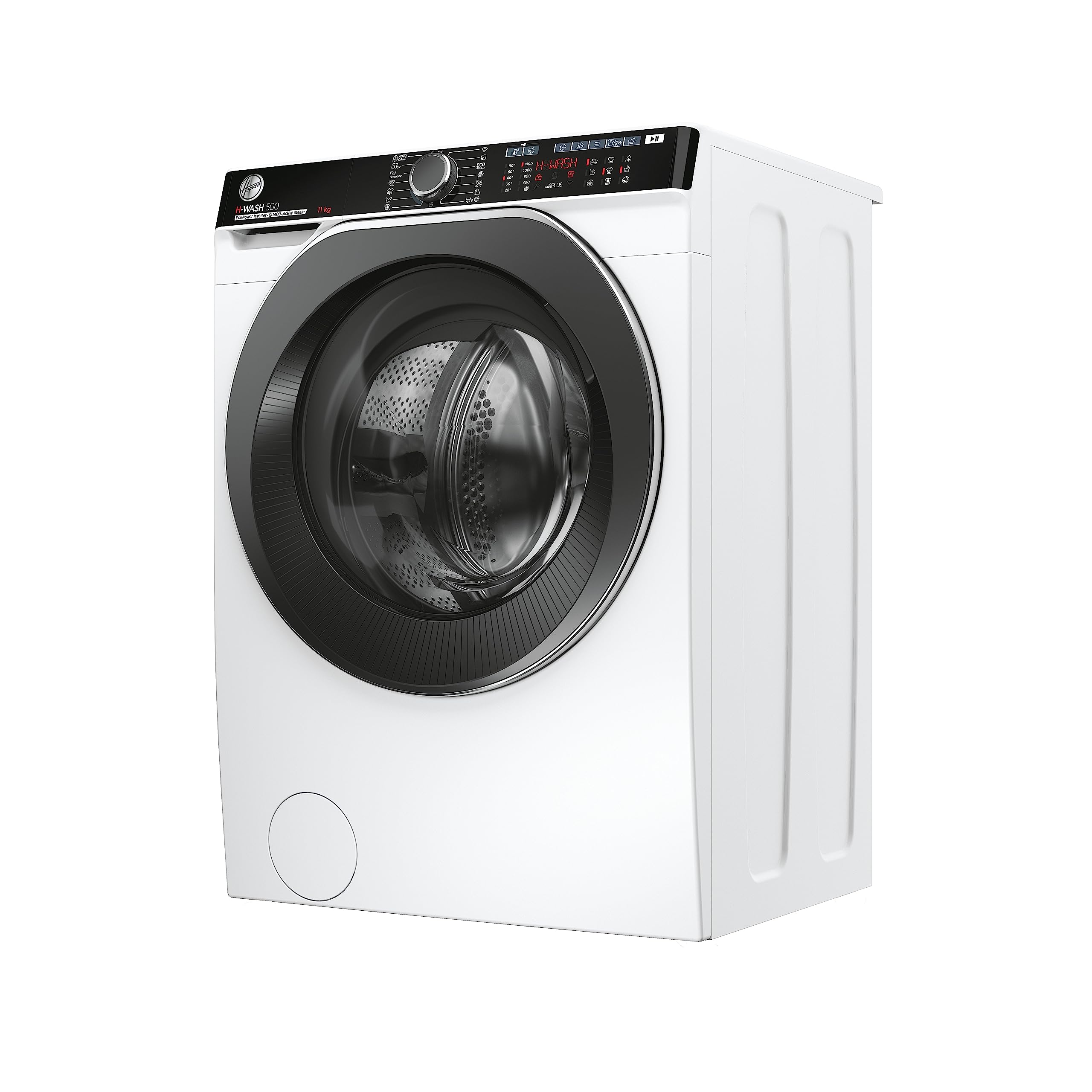 Hoover H-WASH 500 HWP 411AMBC/1-S Machine à laver, classe d'efficacité énergétique A, capacité 11 kg, moteur Eco-Power Inverter, système Power Care, système ActiveSteam/hOn, Wi-Fi + Bluetooth